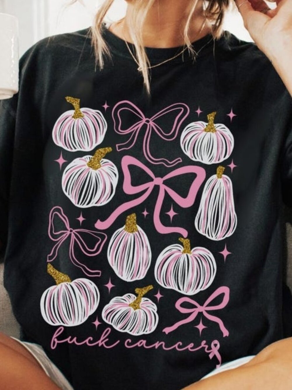Subtle Cancer Awareness Shirt, Breast & Childhood Support Tee